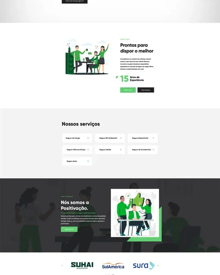 Positivação Seguros, site
